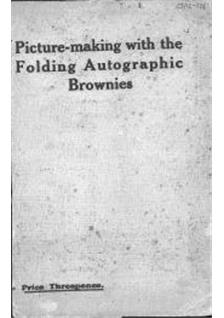 Kodak Brownie Folding Autographic 2  manual. Camera Instructions.